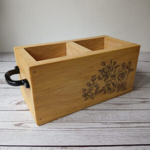 Organizador de madera de pino 20x10
