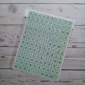 Plancha de abecedario